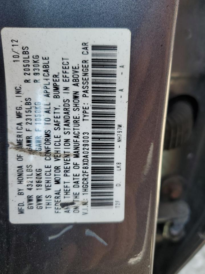 Lot #2995842488 2013 HONDA ACCORD EXL