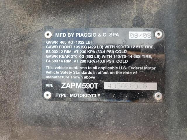 2009 PIAGGIO MP3 400 - ZAPM590T495000986
