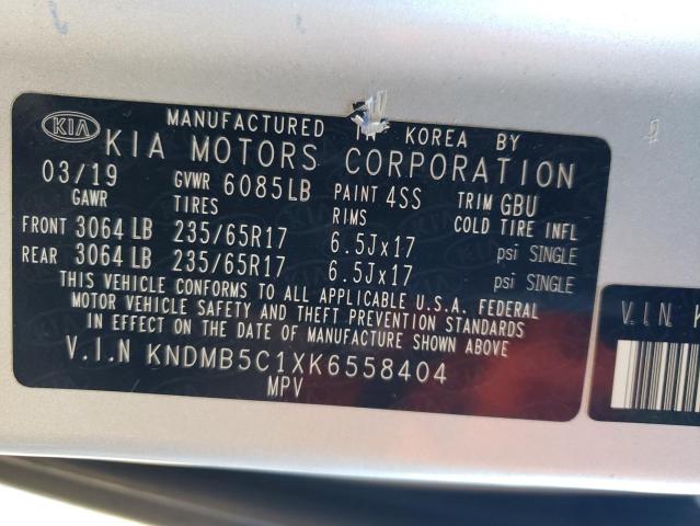 2019 KIA SEDONA LX - KNDMB5C1XK6558404