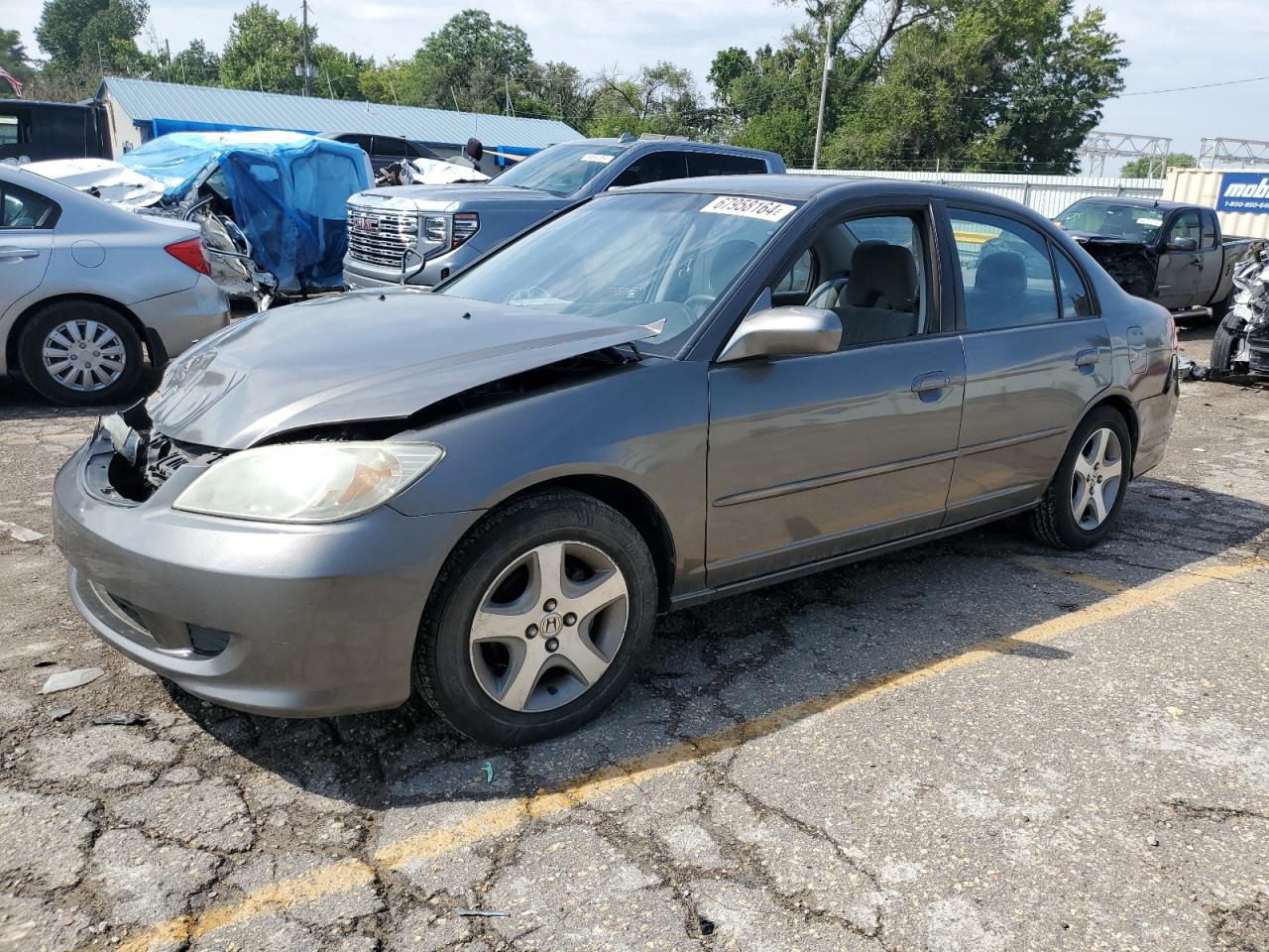 Lot #2915380022 2005 HONDA CIVIC LX