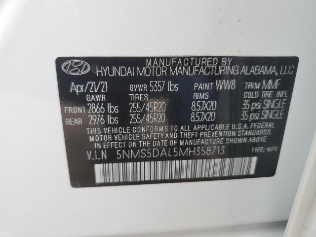 2021 HYUNDAI SANTA FE C 5NMS5DAL5MH358713  68722804