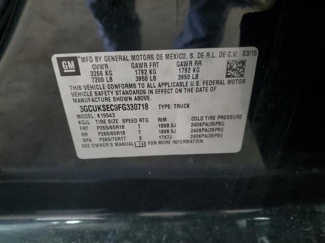 2015 CHEVROLET 1500 - 3GCUKSEC9FG330718