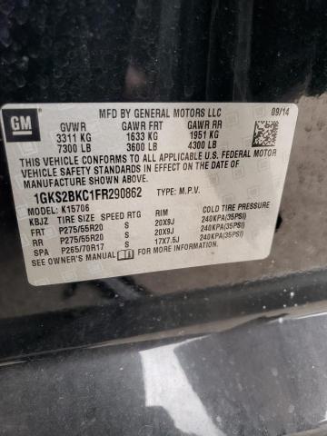 2015 GMC YUKON SLT - 1GKS2BKC1FR290862