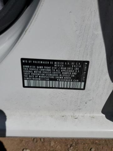 2019 VOLKSWAGEN JETTA SEL - 3VWE57BU8KM111165