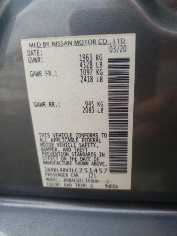 2020 NISSAN ALTIMA S - 1N4BL4BV3LC251457