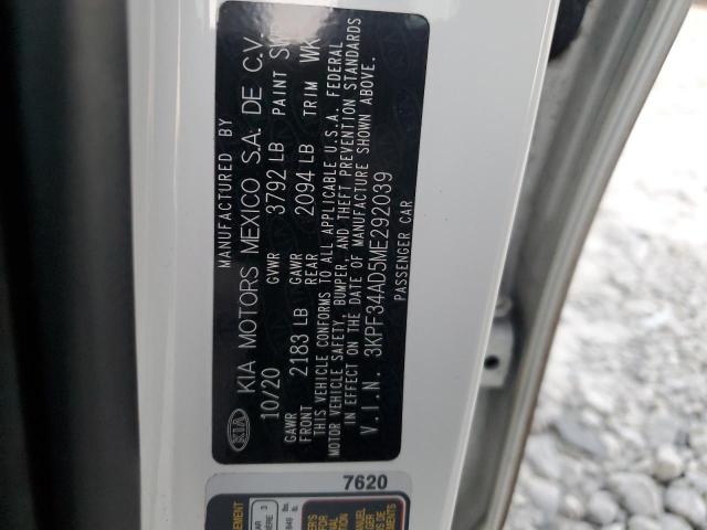 2021 KIA FORTE GT L - 3KPF34AD5ME292039