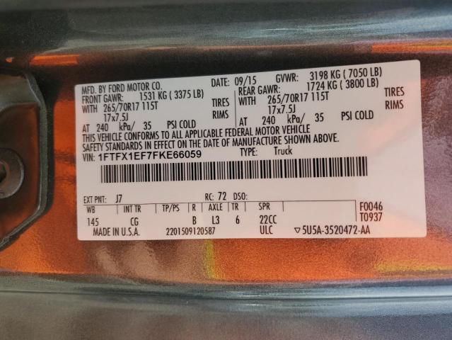 2015 FORD F150 SUPER - 1FTFX1EF7FKE66059