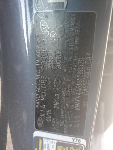 2016 KIA FORTE LX - KNAFK4A61G5588578