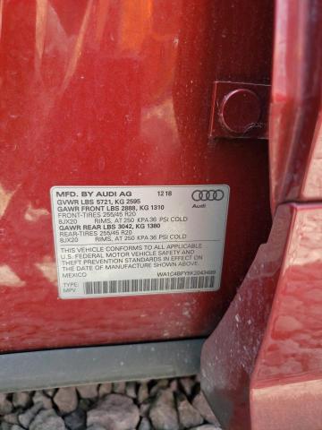 2019 AUDI SQ5 PRESTI WA1C4BFY5K2043499