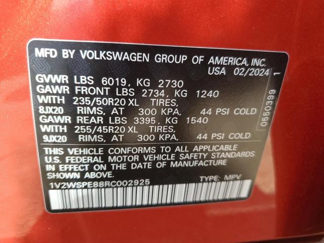 2024 VOLKSWAGEN ID.4 PRO S - 1V2WSPE88RC002925