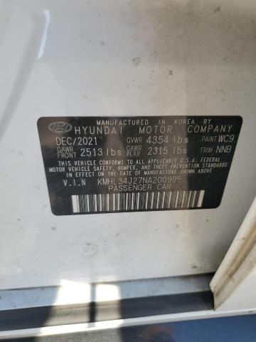 2022 HYUNDAI SONATA LIM - KMHL34J27NA200995