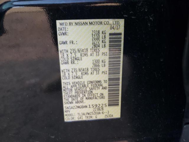 2017 NISSAN MURANO S - 5N1AZ2MG6HN159225