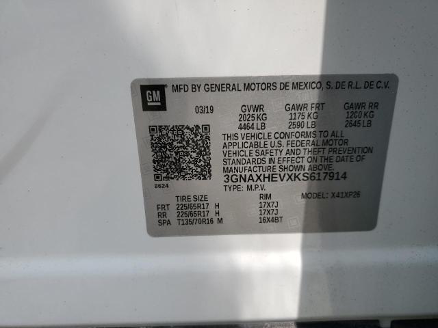 VIN 3GNAXHEVXKS617914 2019 Chevrolet Equinox, LS no.13