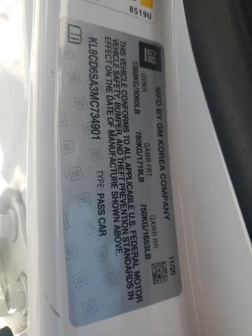 2021 CHEVROLET SPARK 1LT - KL8CD6SA3MC734901