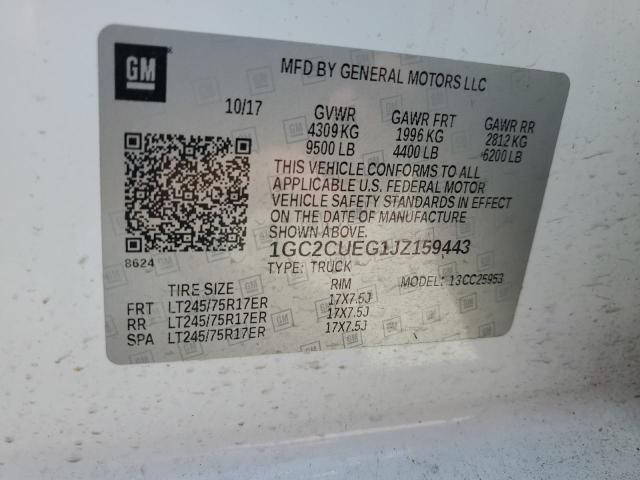 2018 CHEVROLET SILVEO2500 1GC2CUEG1JZ159443