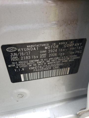 2018 HYUNDAI ELANTRA SE - KMHD74LF5JU502884