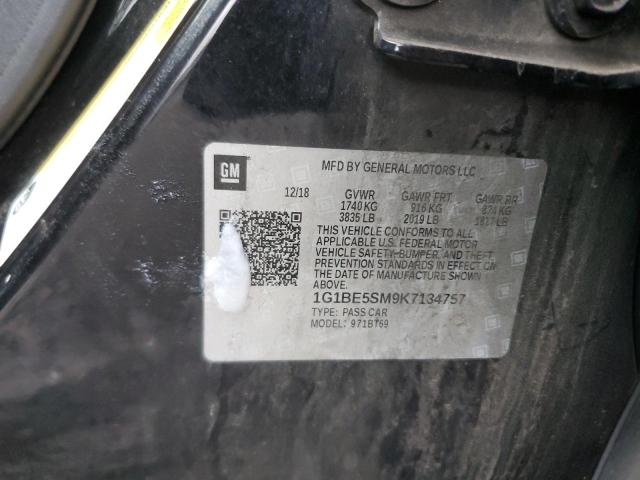 1G1BE5SM9K7134757 2019 CHEVROLET CRUZE