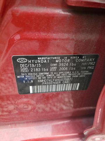 2017 HYUNDAI ELANTRA SE - KMHD74LF4HU075871