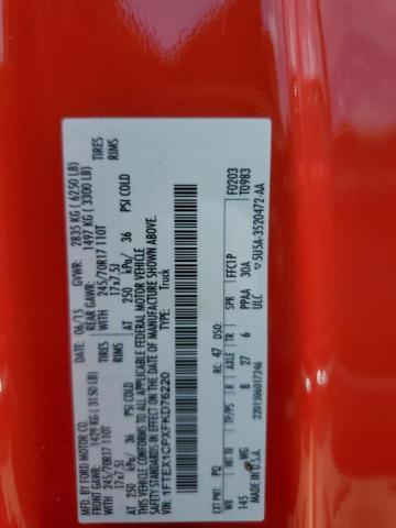 2015 FORD F150 SUPER - 1FTEX1CPXFKD76220