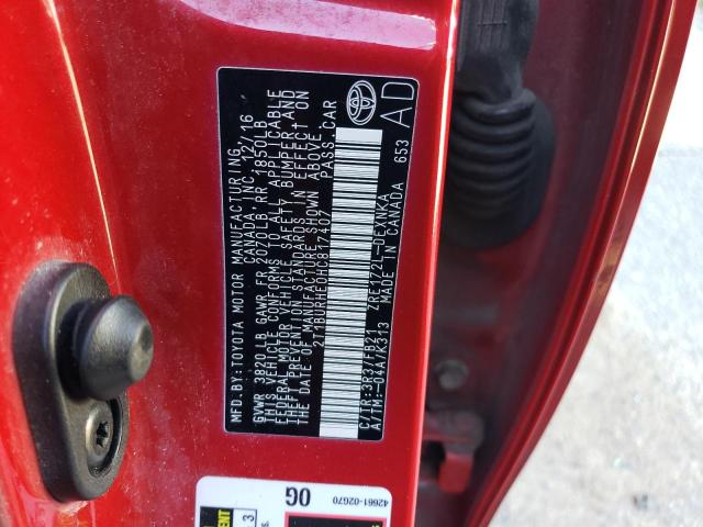 2017 TOYOTA COROLLA L - 2T1BURHE0HC817407