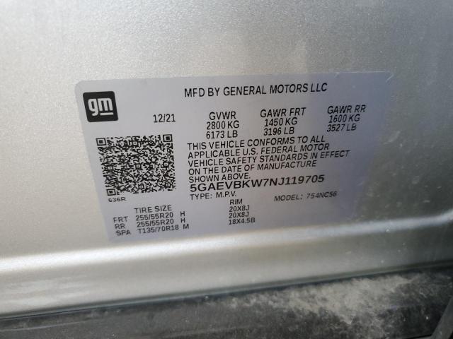 2022 BUICK ENCLAVE PR - 5GAEVBKW7NJ119705