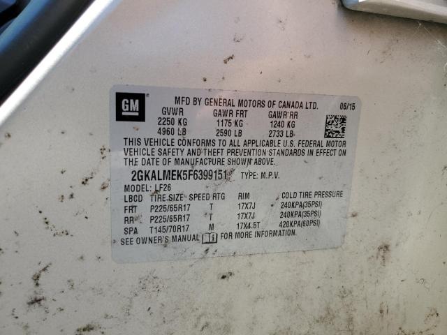 2015 GMC TERRAIN SL - 2GKALMEK5F6399151