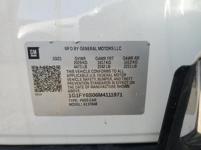 2021 CHEVROLET BOLT EV LT - 1G1FY6S06M4111971