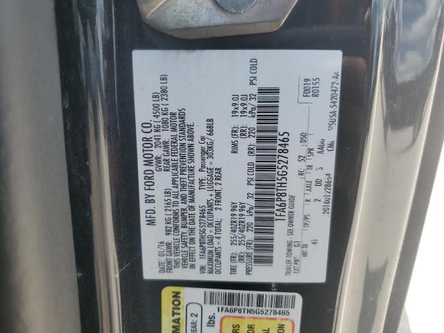 2016 FORD 1/2 TON 1FA6P8TH5G5278465