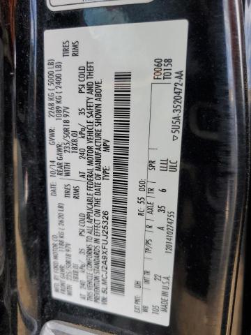 2015 LINCOLN MKC - 5LMCJ2A9XFUJ25326