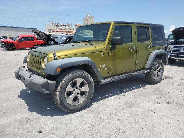 JEEP WRANGLER U 2008 green  gas 1J4GA39158L608139 photo #1