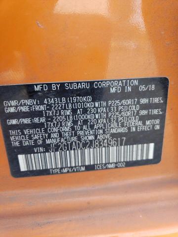 2018 SUBARU CROSSTREK - JF2GTADC2J8349617