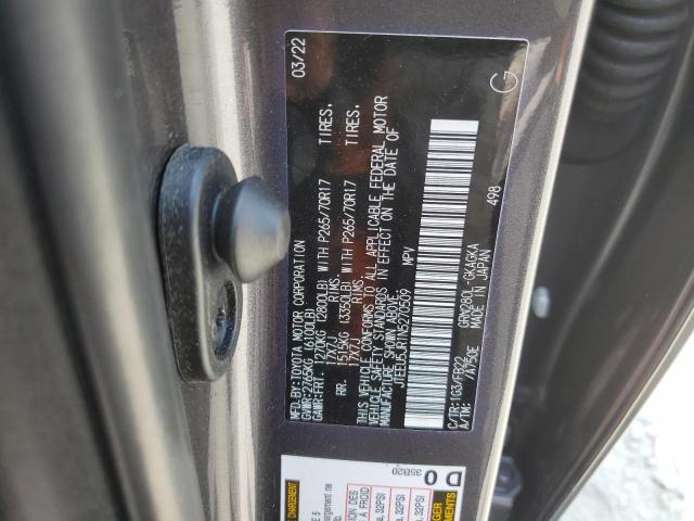 2022 TOYOTA 4RUNNER SR - JTEEU5JR1N5270509