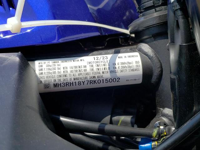 2024 YAMAHA YZFR3 A - MH3RH18Y7RK015002