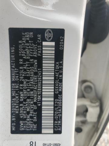 2017 TOYOTA AVALON XLE - 4T1BK1EBXHU262451