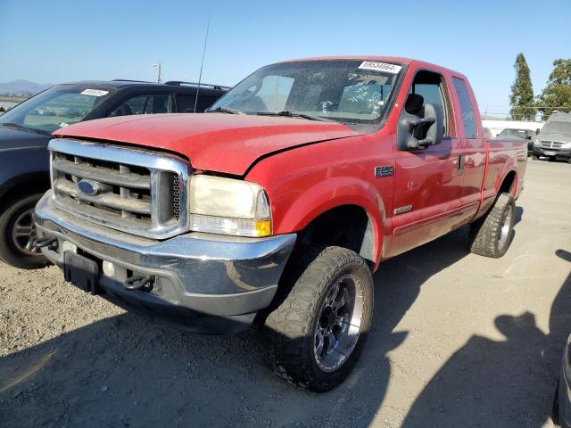 FORD F250 SUPER 2003 red 4dr ext diesel 1FTNX21P33EC12729 photo #1