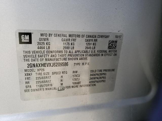 2018 CHEVROLET EQUINOX LS - 2GNAXHEVXJ6209586