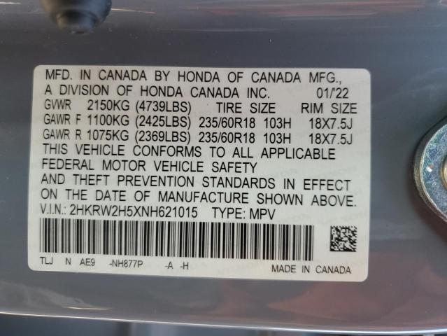 2022 HONDA CR-V EX - 2HKRW2H5XNH621015