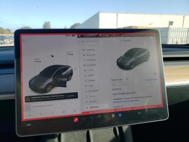 VIN 5YJYGAEEXMF230158 2021 Tesla MODEL Y no.9