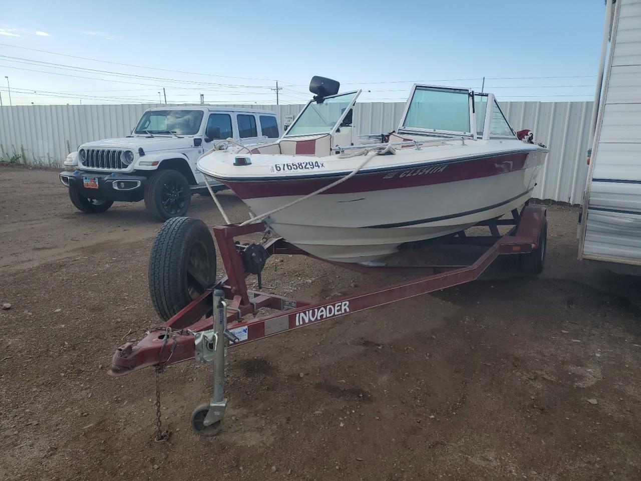 Lot #2857633964 1988 INVA BOAT&TRLR