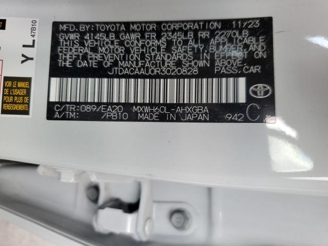 2024 TOYOTA PRIUS LE - JTDACAAU0R3020828