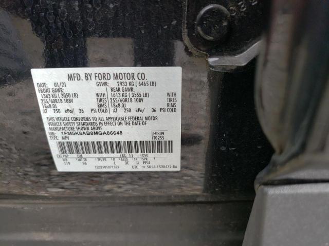 2021 FORD EXPLORER P - 1FM5K8AB8MGA86648
