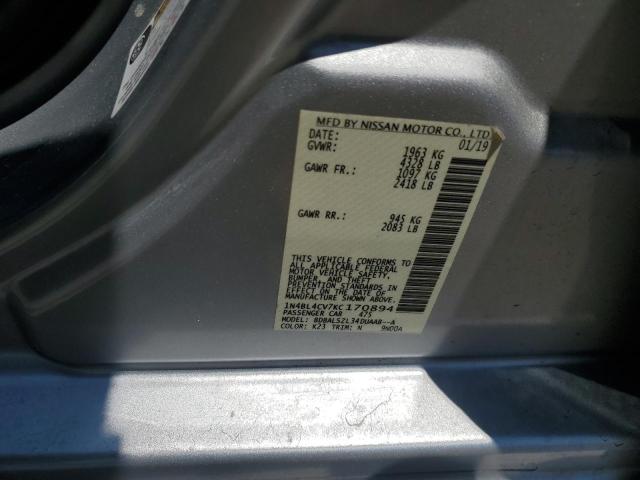 2019 NISSAN ALTIMA SR - 1N4BL4CV7KC170894