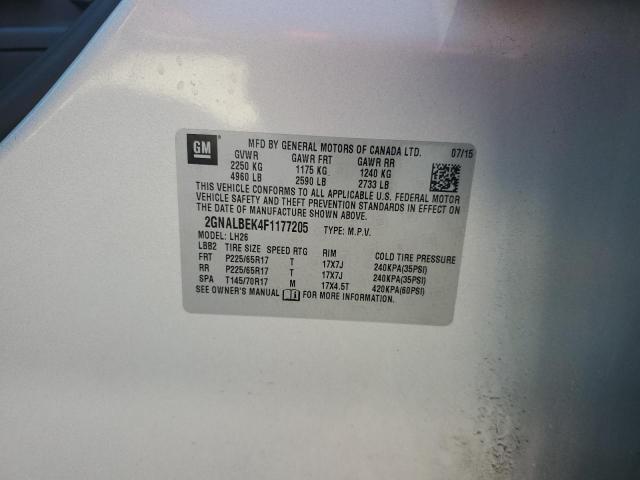 2015 CHEVROLET EQUINOX LT - 2GNALBEK4F1177205