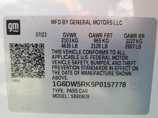 2023 CADILLAC CT5 LUXURY - 1G6DW5RK5P0157778