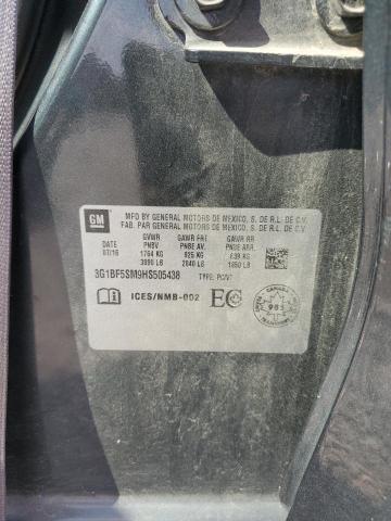 2017 CHEVROLET CRUZE PREM - 3G1BF5SM9HS505438