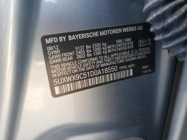 VIN 5UXWX9C51D0A18550 2013 BMW X3, Xdrive28I no.13