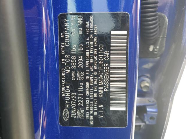 VIN KMHLM4AG1PU601100 2023 Hyundai Elantra, Sel no.12