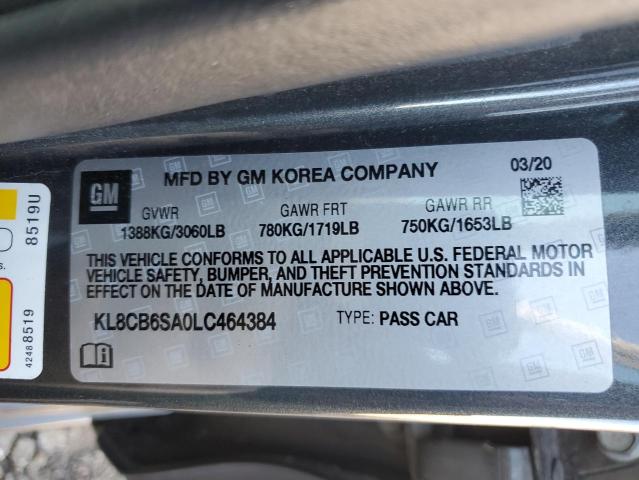 2020 CHEVROLET SPARK LS - KL8CB6SA0LC464384