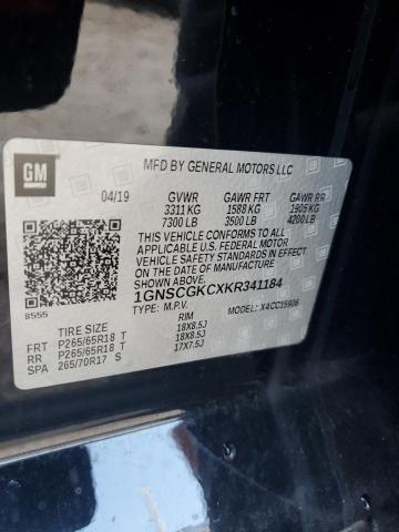 2019 CHEVROLET SUBURBAN C 1GNSCGKCXKR341184  68689884