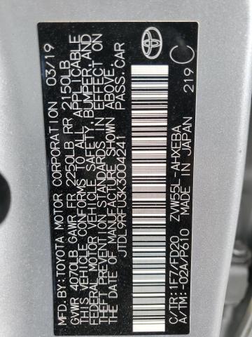 2019 TOYOTA PRIUS - JTDL9RFU3K3004241